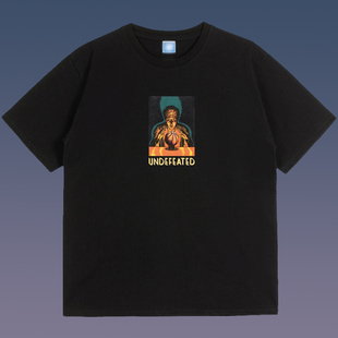 夏季 UND 圆领短袖 巫师图像印花 T恤 不败五道杠 男女情侣款 HIAUTO