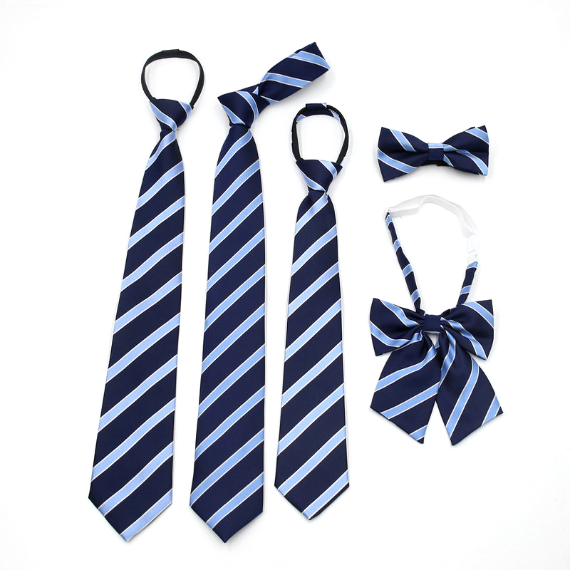 男生女生学院制服免打领带领花