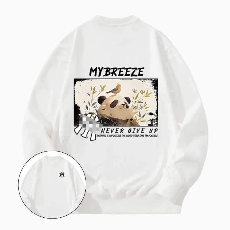 MY卫衣男女秋冬上衣简约宽松印花长袖潮流情侣装学生休闲套头上衣