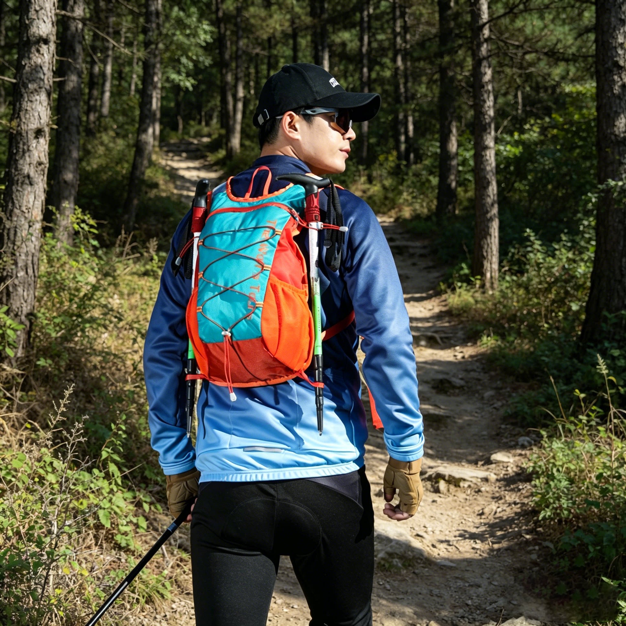 新款骑行背包户外登山包自行车徒步旅行双肩背包多功能轻便运动包