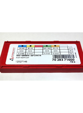 10件装Ceratizit SCGT 120408FN-25P CTPX710硬质合金插入件SCGT