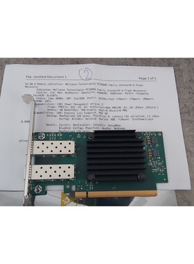 Mellanox NVidia MT28800 ConnectX5 适配器 2 提供