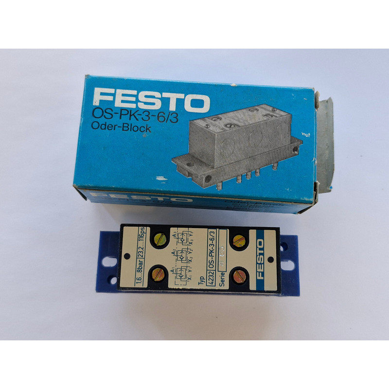 FESTO OS-PK-3-6/3 4232 ODER Ventil 3 fach - NEU / OVP - worl