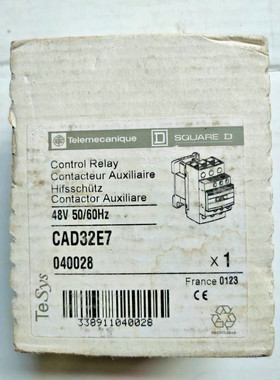 Telemecanique CAD32E7 Auxiliary Control Relay 040028 48V 506