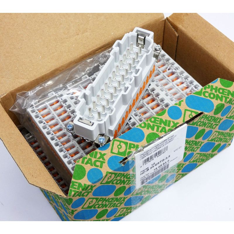 10x Phoenix Contact HC-B 24-ESTQ-2,5 1605640 Kontakteinsatz