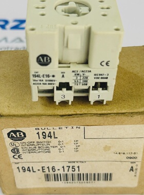 1Pc Allen Bradley 194LE161751 Ser. A Bulletin 194L an  Aus S