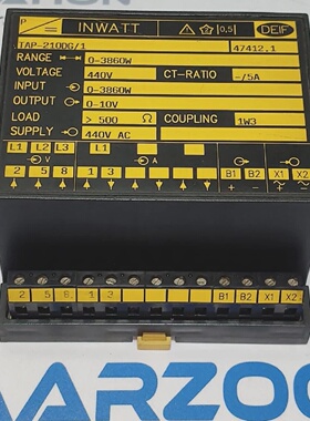 二手DEIFTAP210DG1瓦特变压器范围03860瓦VOLTAGE440VTAP210DG1