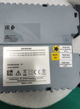 西门子 SICAM A8000 DO-8212 数字输出模块,二手,印度+97232