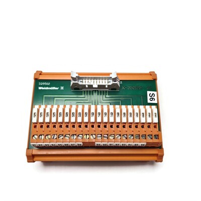Weidmuller Terminal Platte Typ SQ9502 Und 350125TE. Hergeste