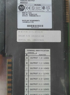 AllenBradley 1771OFE2B Analog Output Module NEW NO BOX