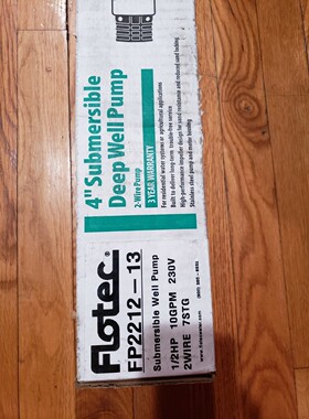 FLOTEC FP2212 2 线 4 英寸潜水井泵 2 线