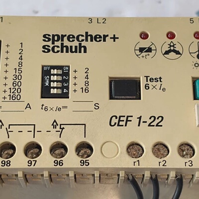 Sprecher Schuh CEF 122 160400A Elektronischer Motorschutzrel