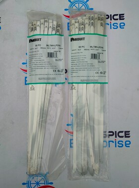 PANDUIT MLT4HLP316 143 英寸不锈钢领带 2 件装 100 件