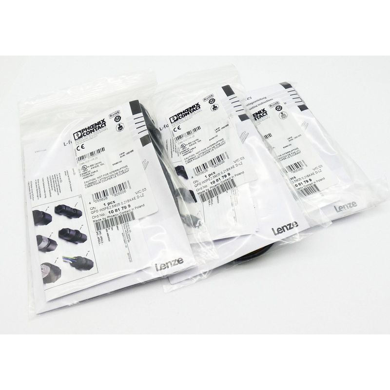 3x Phoenix Contact QPD W3PE2,5M25 0,21BKAE D-LZ 1081799 Wand