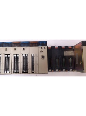 OMRON CS1W-BI103 BASE UNIT W/ 6 OMRON ADAPTER UNITS