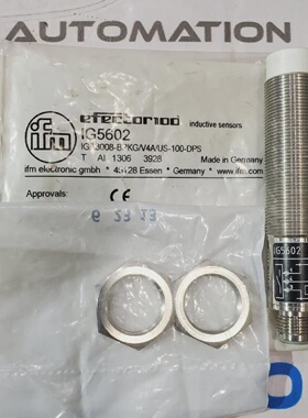 Nouveau Capteur Inductif IFM IG5602 IGA3008BPKG  V4A  US100D