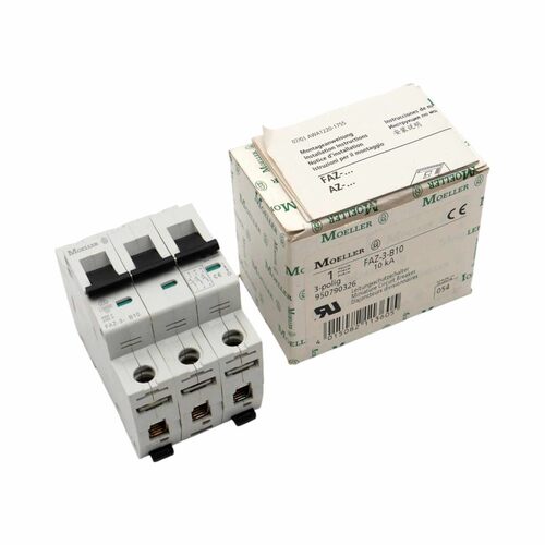 Moeller FAZ-3-B10 3-polig 10 kA 480VAC Leitungsschutzschalte