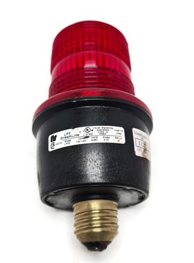 Federal Signal Edison Base LP3 流线闪光灯红色 120 伏交流