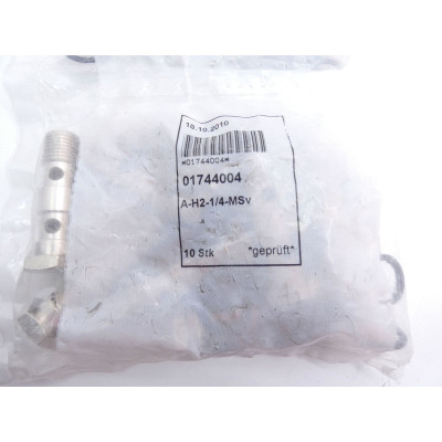 10x Hohlschraube A-H2-1/4-MSv 01744004 -unused/OVP-
