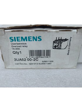 西门子 3UA52 002C 覆盖继电器 1625A