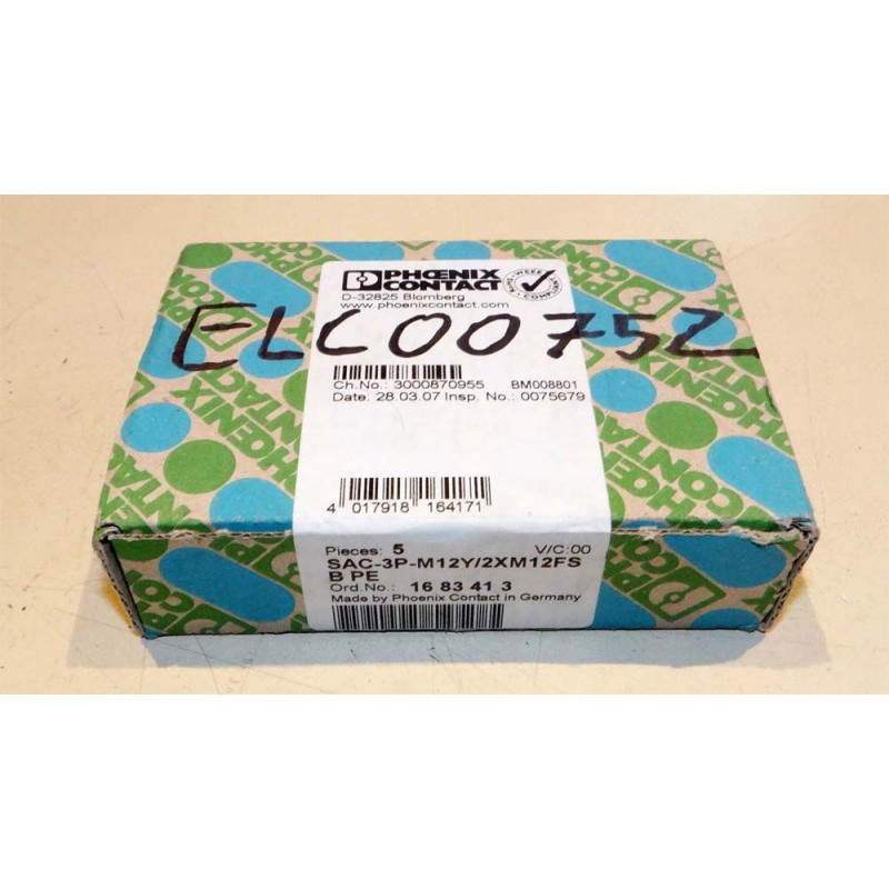 5x Phoenix Contact SAC-3P-M12Y/2XM12FS y-Verteiler -sealed-