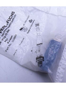 4x Pepperl + Fuchs V1S-G-BK PG7 ?4-6mm 224885 Kabelstecker -