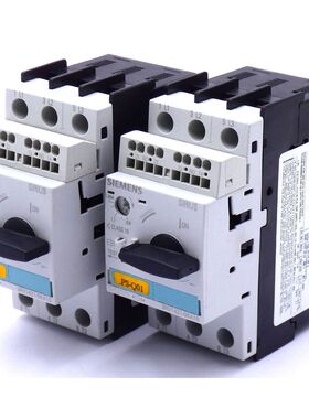 2x Siemens Sirius 3RV1421-0KA10 E: 04 Leistungsschalter + 3R