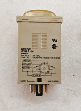 OMRON H3BAN TIMER RELAY 24VDC  2 PcsLot
