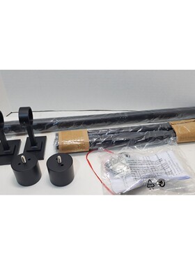 LB29550-MH001-2276 ENDCAP FINIAL CURTAIN 硬件套装哑光黑色 28
