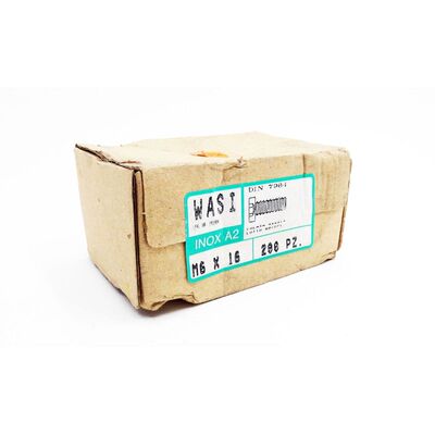 200x INOX A2 M6x16 DIN 7984 Schrauben -unused/OVP-