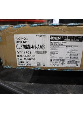 全新带盒 Aten 8 端口 17 英寸 Slideaway LCD KVM 交换机库存 GS