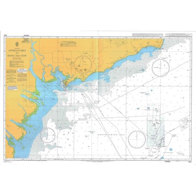 Admiralty 1261 Vietnam Approaches To Song Sai Gon Chart Map