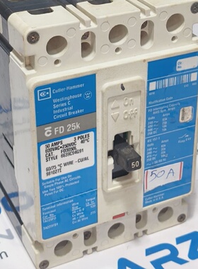 CUTTLERHAMMERFD3050L工业CIRCUITBREAKER3P50AMPS西屋FD25k