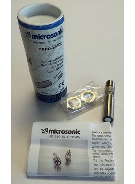 Microsonic Ultraschallsensor  40250 mm  1030V DC  nano24CD