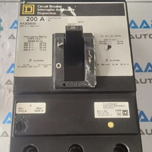 Interruttore Automatico SQUARE D KA3620035 200 AMPER 3 POLI