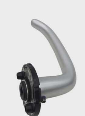 FSB Moderne HebelStil Trdrckerset Mit Rosette Edelstahl Silb