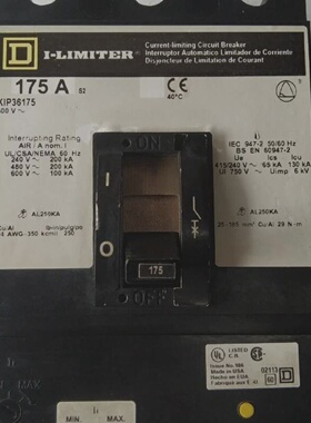 Square D KIP36175 Strombegrenzender Leistungsschalter 3P 175