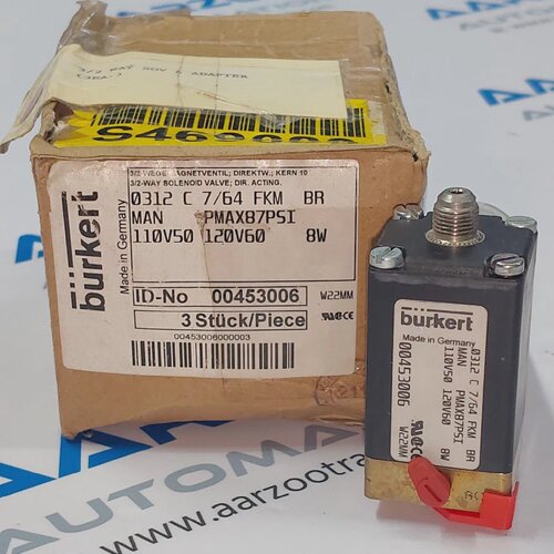 1 Pice Burkert 0312 C 764 FKM BR Vanne Solnode 32 Voies lect