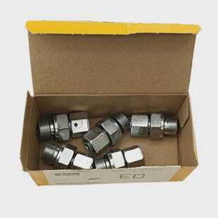 5 Parker EGE10LR38EDCF Hochdruck Hydraulikrohrverschraubung