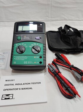 Mastech MS5201 Digital Insulation Tester. 1000V CATII. Made