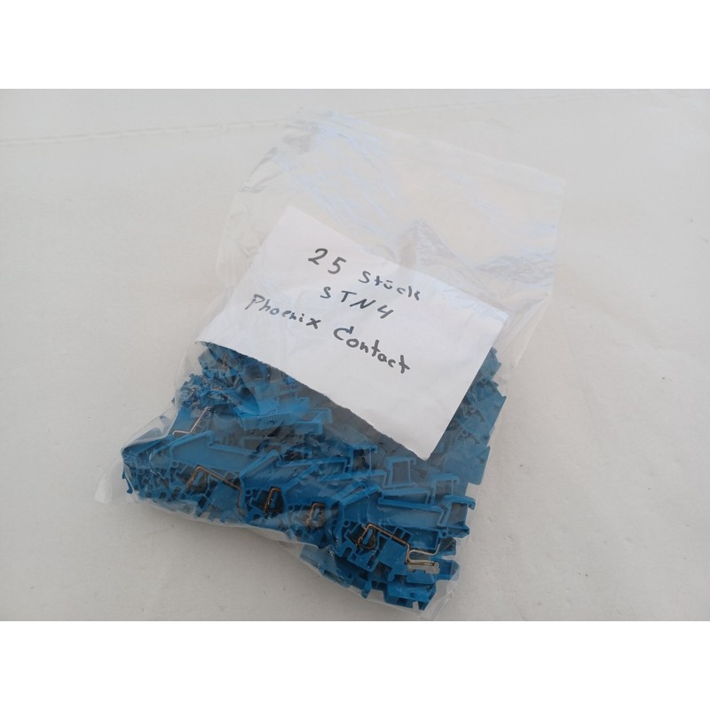 25 Stück Phoenix Contact Installationsklemmen STN 4 Neu ohn