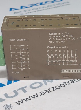 Usato KUHNKE 680.450.03 Digitale 8INPUTS 8OUTPUTS Modulo KUA