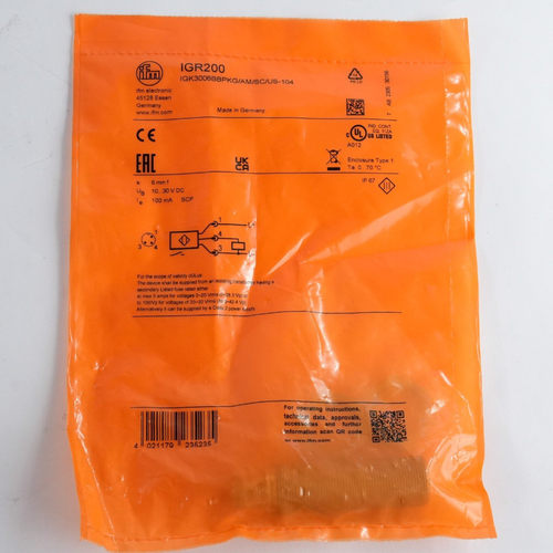IFM 电子 IGR200 IGK3006BBPKG/AM/SC/US-104 传感器 - 密封剩余