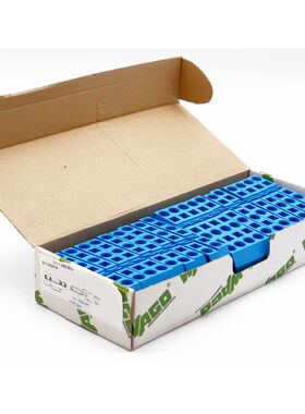 20x Wago 283-674 16mm2 800V 76A blau 3-Leiter-Durchgangsklem