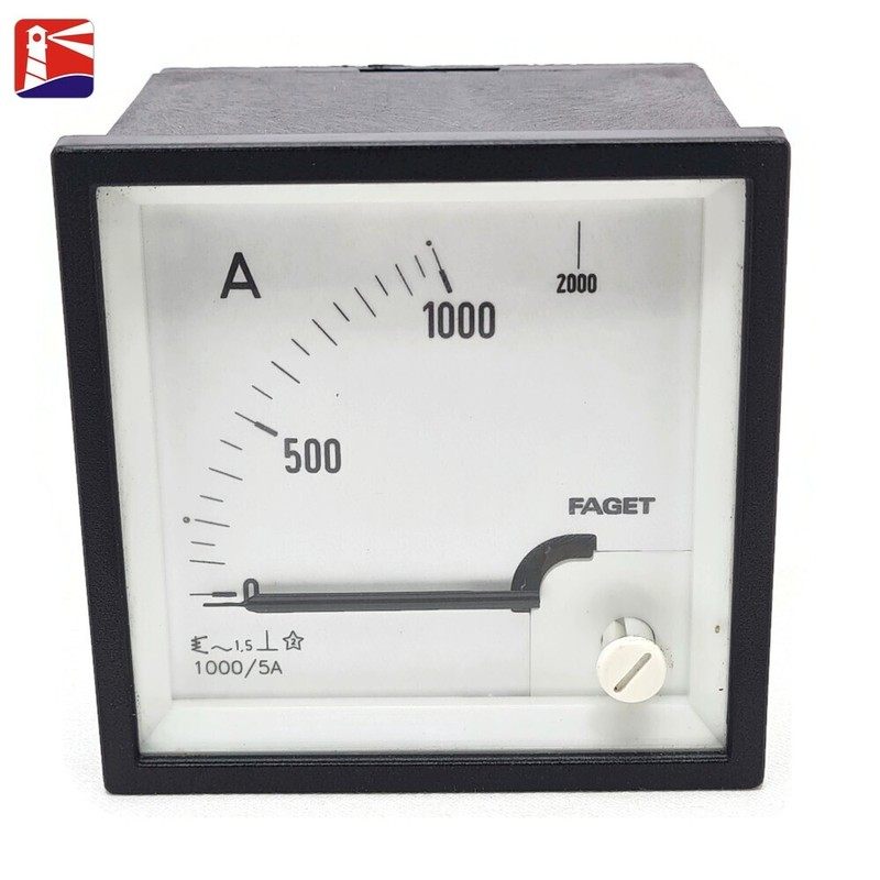 Faget Analoger Amperemeter Skala 0~1000 Amperes. AC/DC