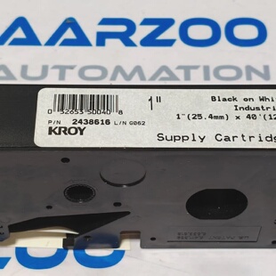 KROY 2438616 BLACK ON WHITE INDUSTRIAL LABELLING SUPPLY CART