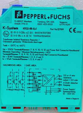 PEPPERLFUCHSKFD2RREx1变压器加热器电阻重复器127819
