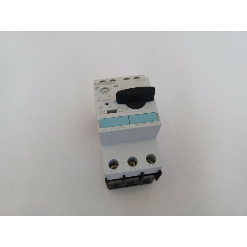 Siemens SIRIUS Motorschutzschalter 0,9...1,25A 3RV1021-0KA15