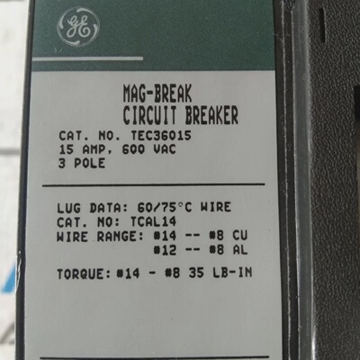 Interruttore Magnetico General Electric Ge Tec36015 3 Poli 1