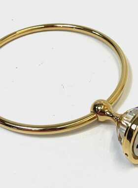Nevobad WCHandtuchring Diamant vergoldet Handtuchhalter Gold